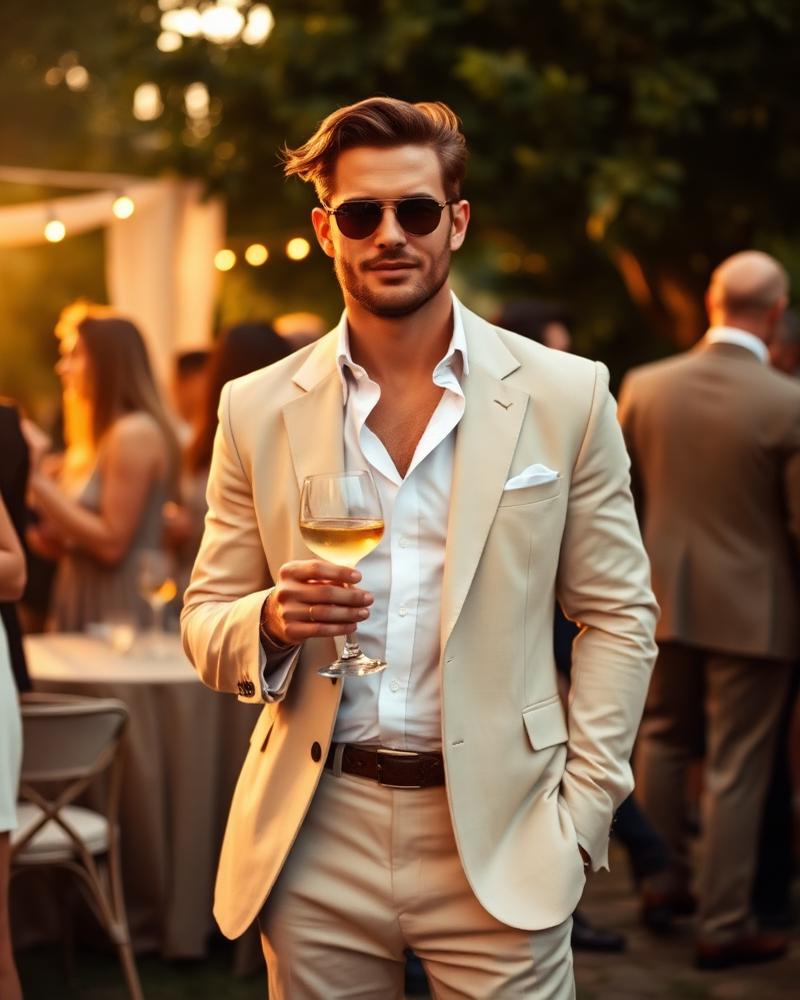Linen tailoring, unbuttoned ease